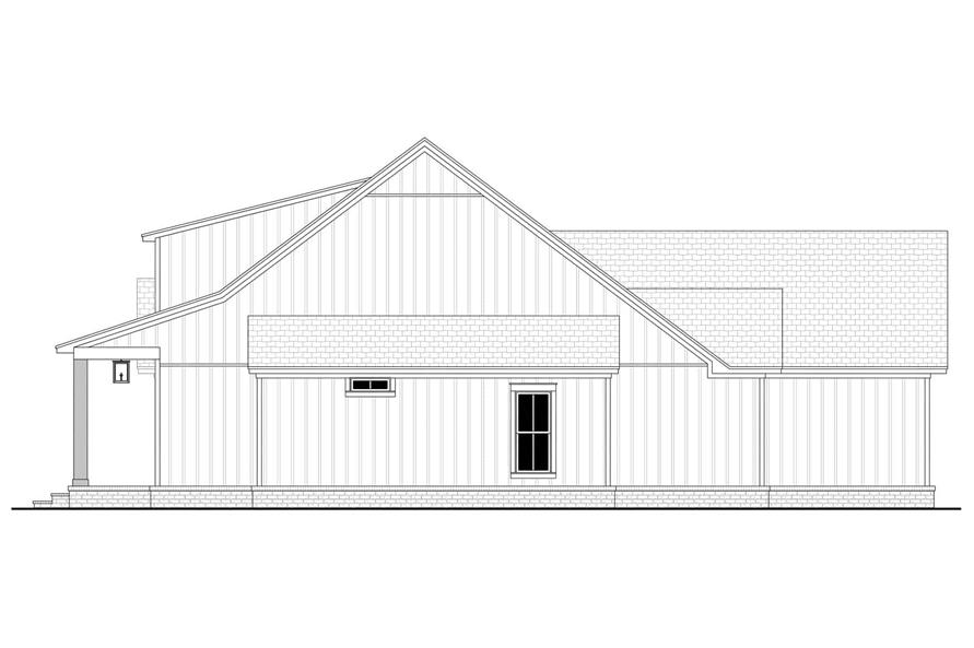 Home Plan Right Elevation of this 4-Bedroom,2194 Sq Ft Plan -142-1479