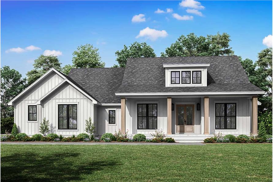 Farmhouse Home Plan - 4 Bedrms, 2.5 Baths - 2194 Sq Ft - #142-1479