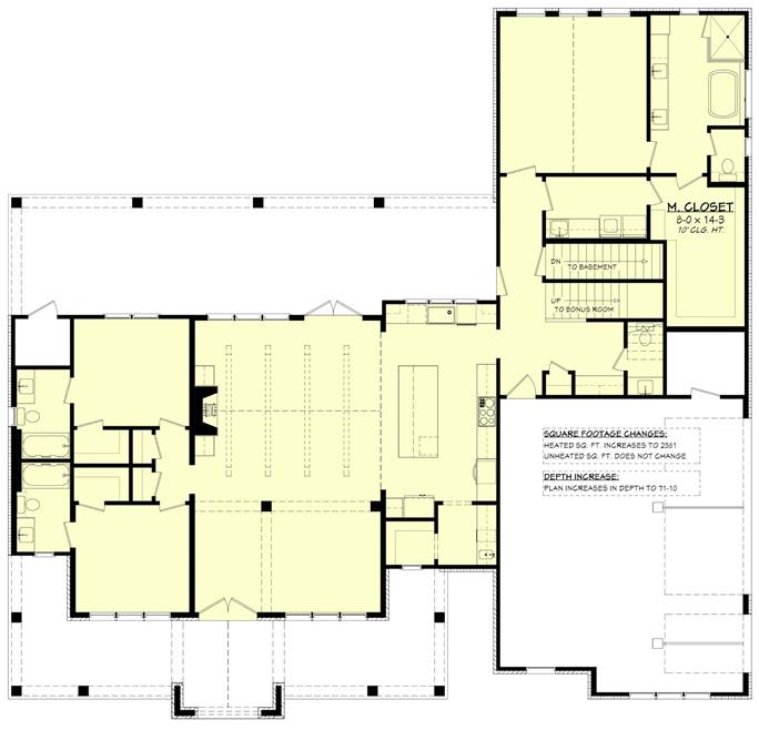 Modern Farmhouse House Plan - 3 Bedrms, 3.5 Baths - 2278 Sq Ft - #142-1482