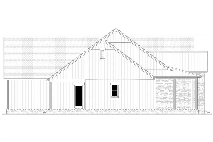 Home Plan Left Elevation of this 3-Bedroom,2278 Sq Ft Plan -142-1482