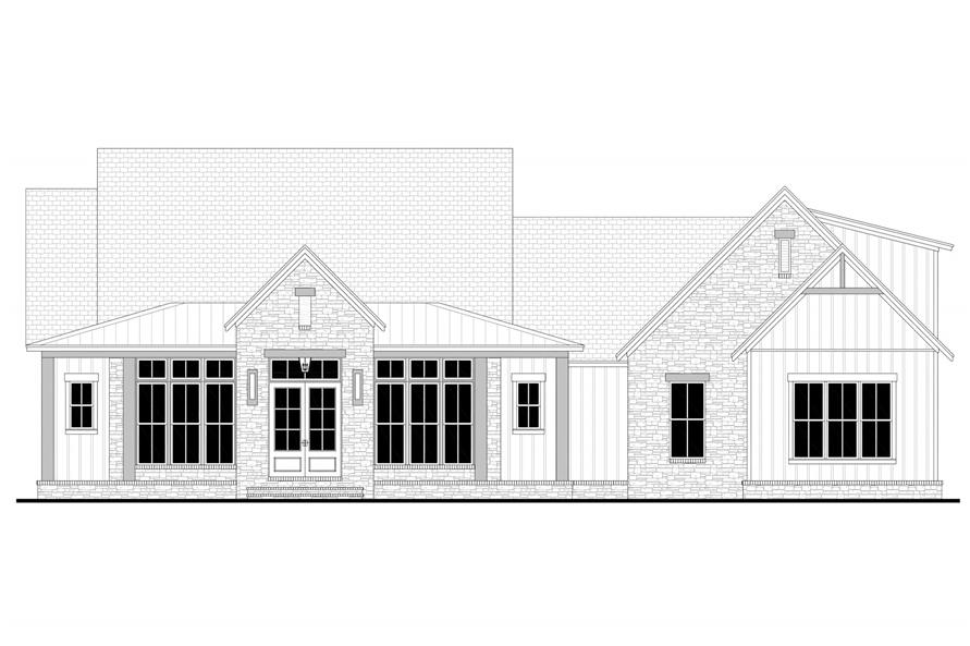 Home Plan Front Elevation of this 3-Bedroom,2278 Sq Ft Plan -142-1482