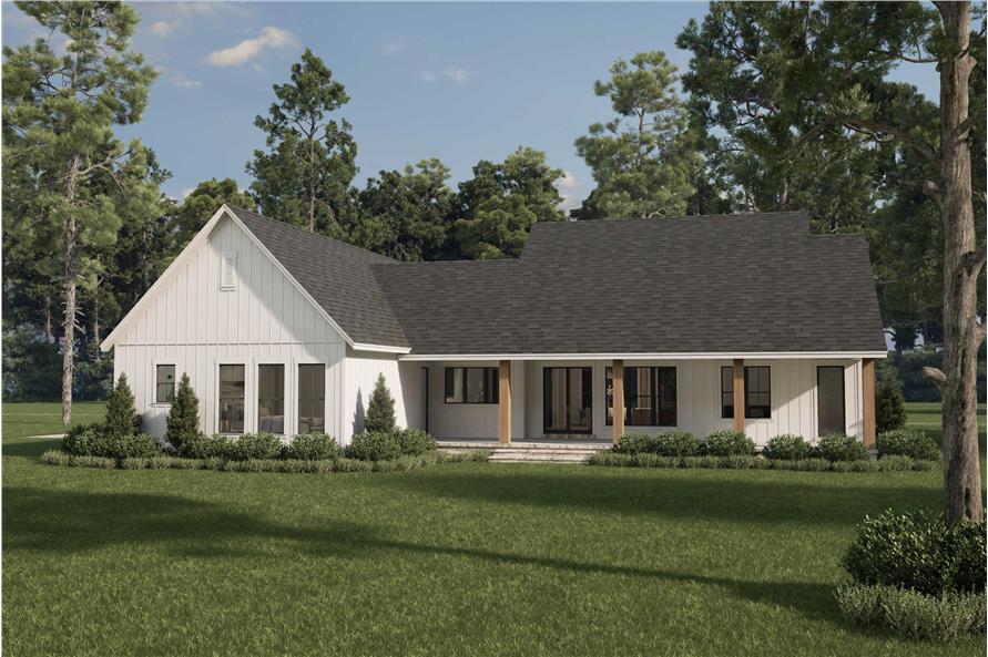 Rear View of this 3-Bedroom,2278 Sq Ft Plan -142-1482