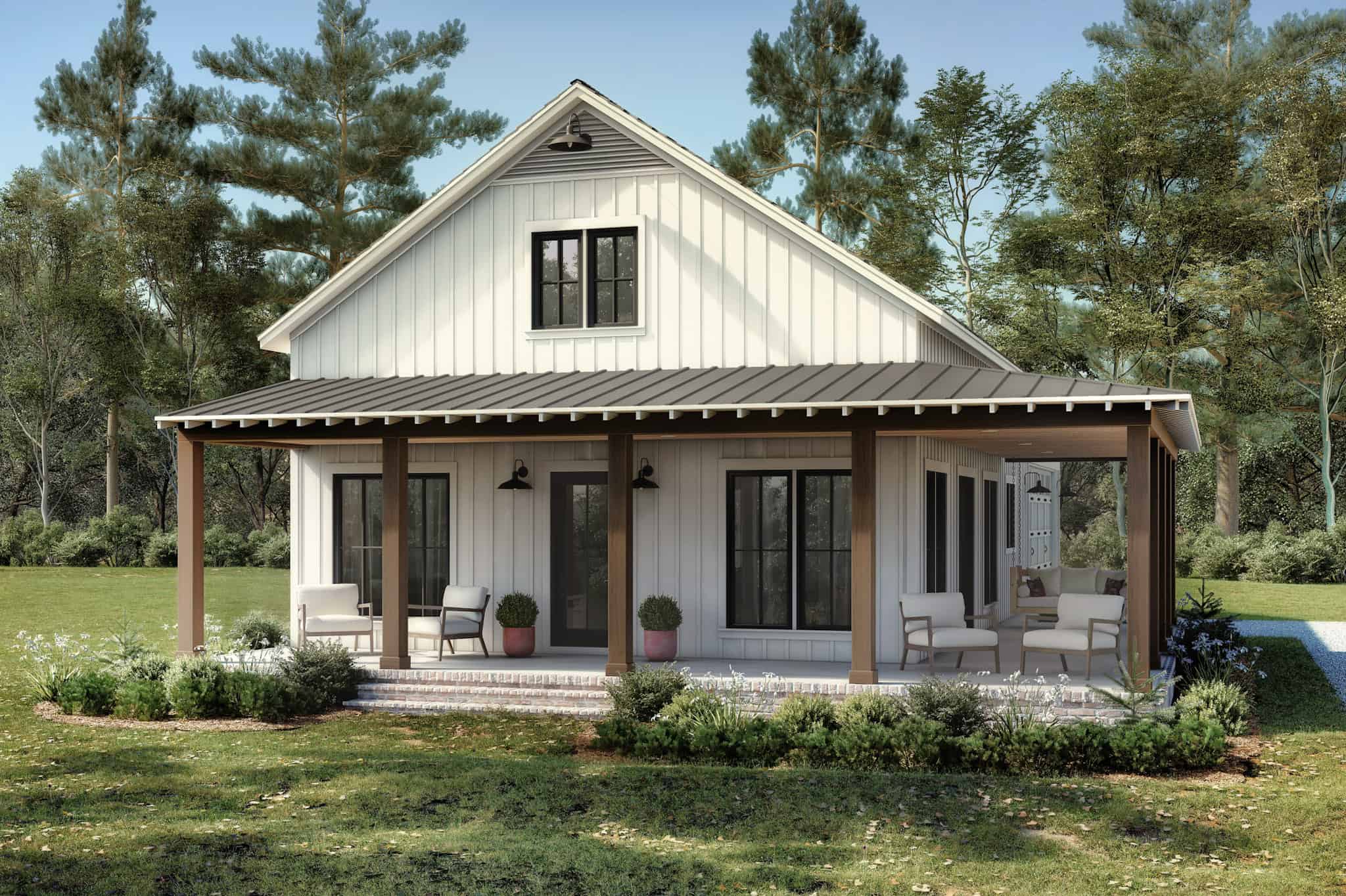 Barn Style Home Plan - 2 Bedrms, 2 Baths - 1260 Sq Ft - #142-1484