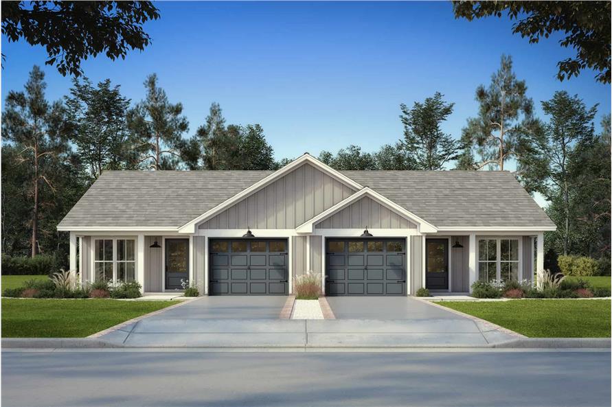 Front View of this 4-Bedroom,2196 Sq Ft Plan -142-1486