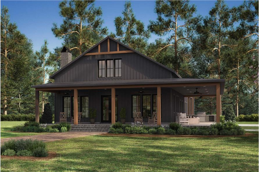 Front View of this 4-Bedroom,2500 Sq Ft Plan -142-1491