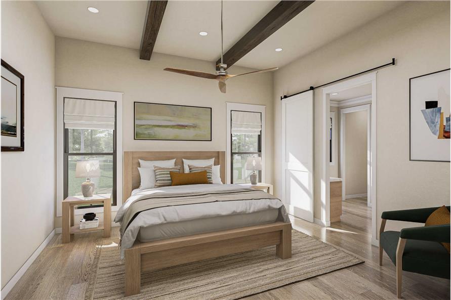 Bedroom of this 4-Bedroom,2500 Sq Ft Plan -142-1491