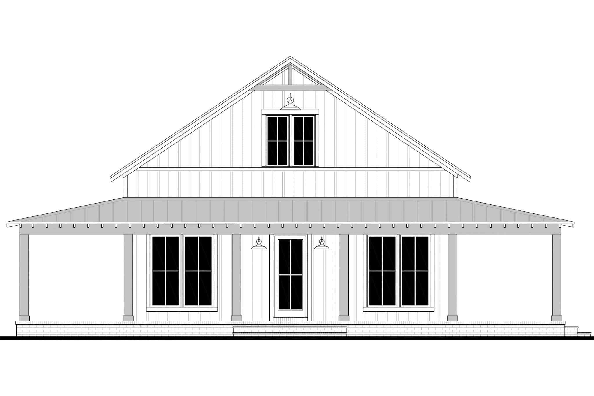 Barndominium House Plan - 2 Bedrms, 2 Baths - 1408 Sq Ft - #142-1499