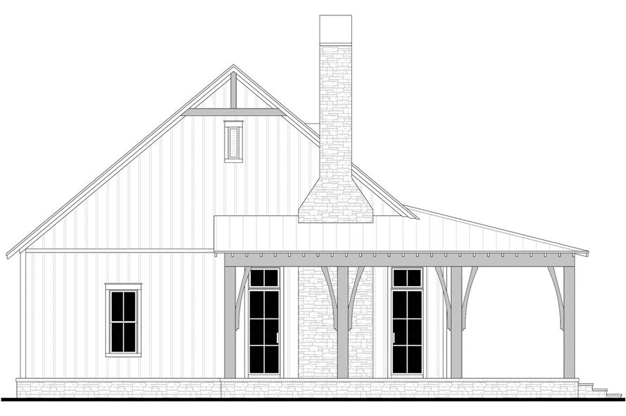 Home Plan Left Elevation of this 4-Bedroom,2400 Sq Ft Plan -142-1500