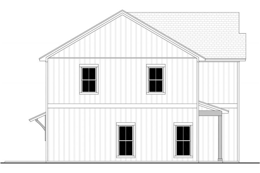 Home Plan Left Elevation of this 6-Bedroom,3141 Sq Ft Plan -142-1503