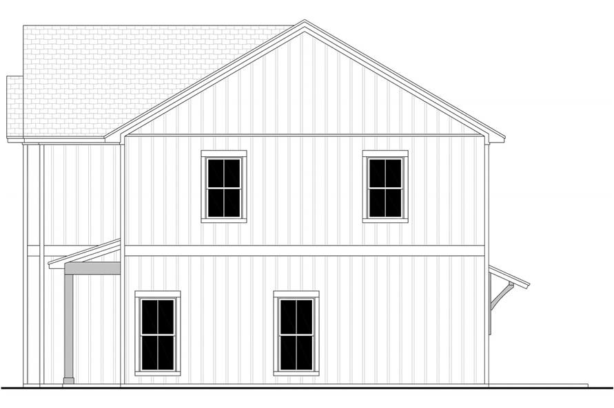 Home Plan Right Elevation of this 6-Bedroom,3141 Sq Ft Plan -142-1503