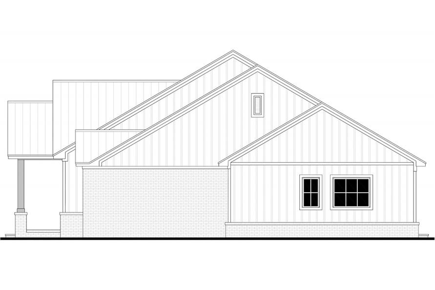 Home Plan Right Elevation of this 3-Bedroom,2300 Sq Ft Plan -142-1510