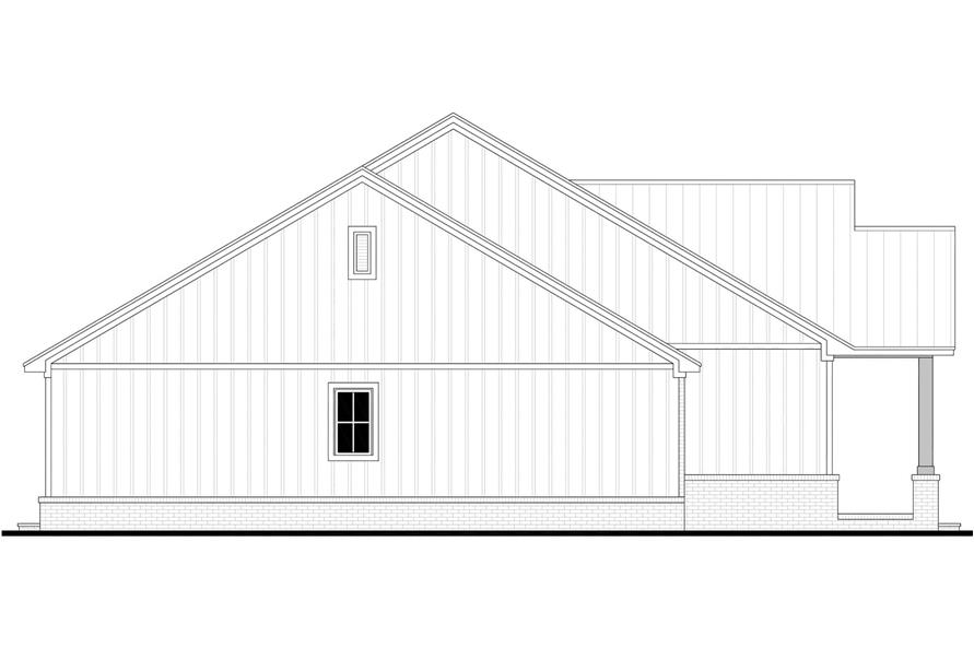 Home Plan Left Elevation of this 3-Bedroom,2300 Sq Ft Plan -142-1510