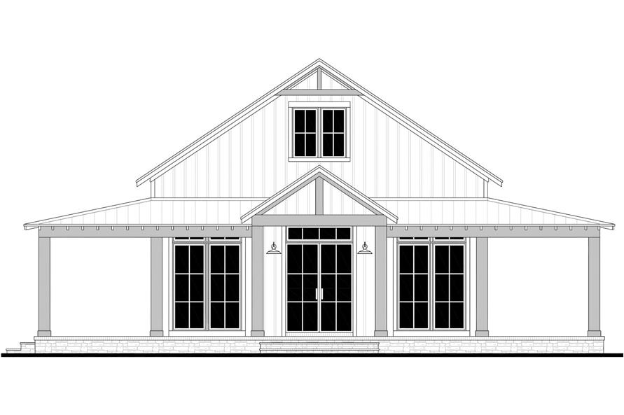 Home Plan Front Elevation of this 3-Bedroom,1635 Sq Ft Plan -142-1511