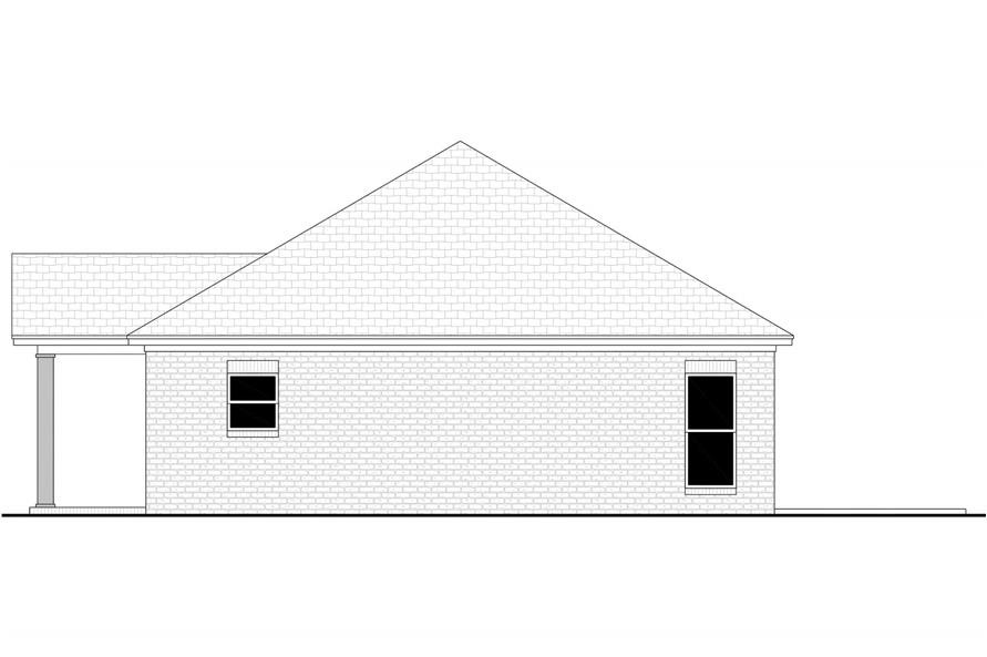 Home Plan Right Elevation of this 6-Bedroom,2991 Sq Ft Plan -142-1512