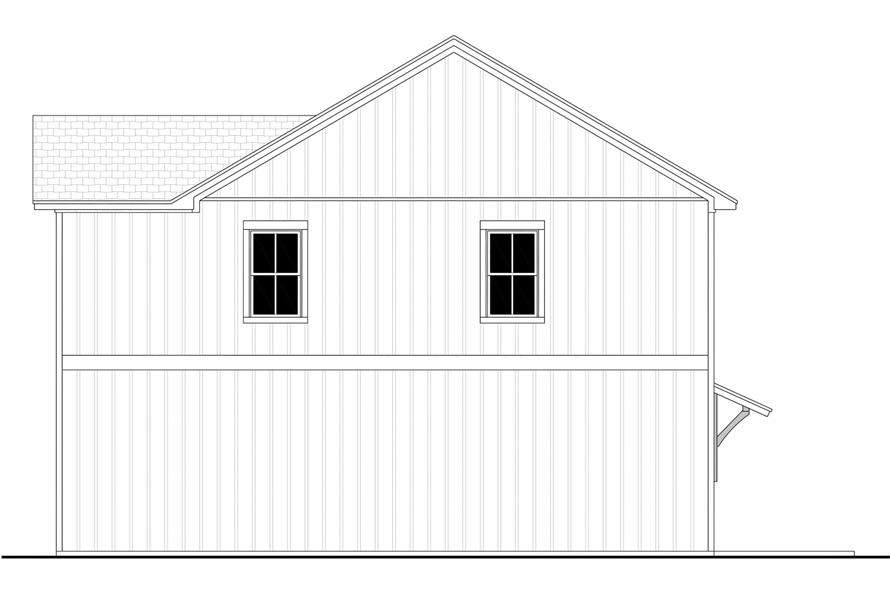 Home Plan Right Elevation of this 9-Bedroom,4743 Sq Ft Plan -142-1514