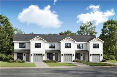 9-Bedroom, 4743 Sq Ft Duplex/Multi-Unit House Plan - 142-1514 - Front Exterior