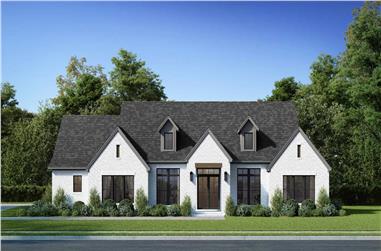 3-Bedroom, 2492 Sq Ft Transitional Home Plan - 142-1515 - Main Exterior