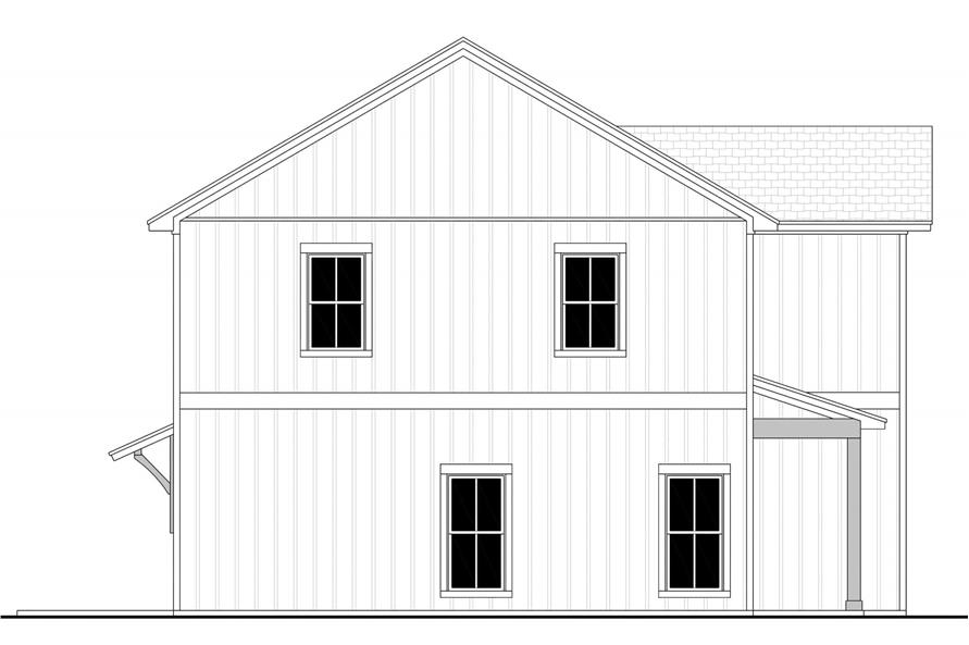 Home Plan Left Elevation of this 3-Bedroom,3162 Sq Ft Plan -142-1516