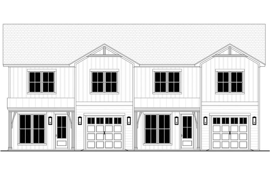 Home Plan Front Elevation of this 3-Bedroom,3162 Sq Ft Plan -142-1516