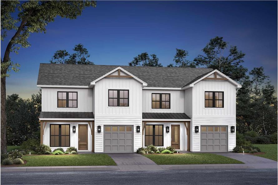 Home at Night of this 3-Bedroom,3162 Sq Ft Plan -142-1516