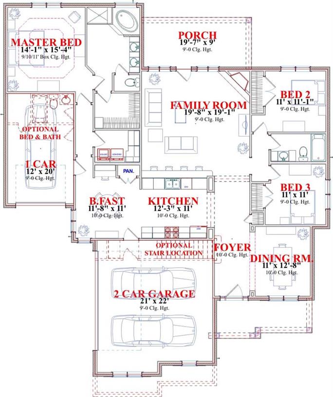 Traditional House Plans - Home Design Kilpatrick # 17811