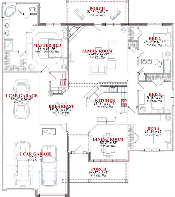 Traditional, Bungalow House Plans - Home Design Amhurst 2 # 17837