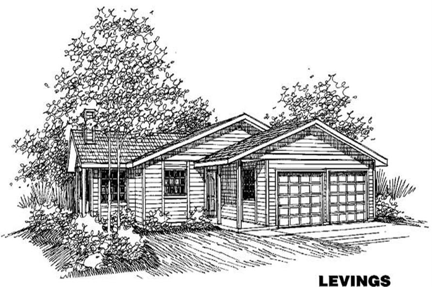 3-Bedroom, 1472 Sq Ft Ranch House Plan - 145-1143 - Front Exterior