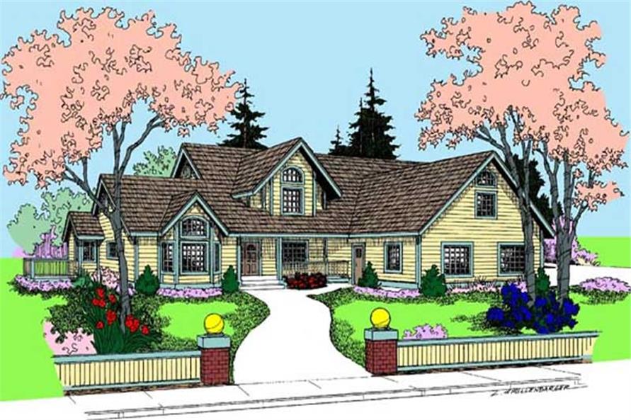 Contemporary Home Plan - 4 Bedrms, 2.5 Baths Baths - 2811 Sq Ft - #145-1198