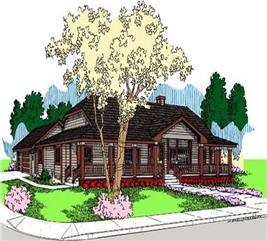 Farmhouse House Plans - Home Design GML-C-757 # 19111