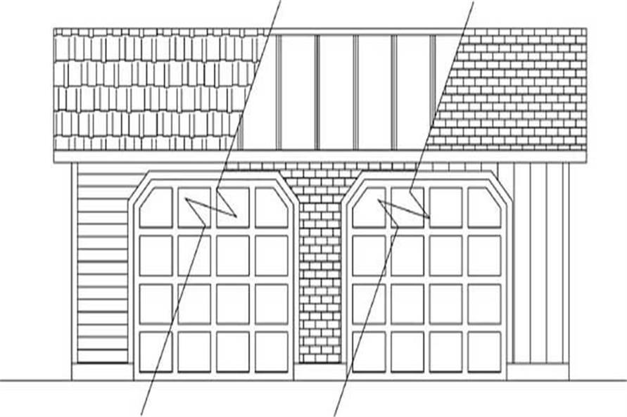 0-Bedroom, 50 Sq Ft Garage House Plan - 145-1988 - Front Exterior