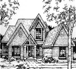 Arts & Crafts Home Plan - 3 Bedrms, 2.5 Baths - 2644 Sq Ft - #146-1037