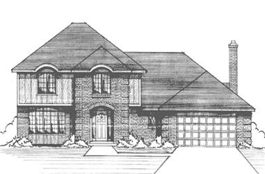 4-Bedroom, 2460 Sq Ft European House Plan - 146-1178 - Front Exterior