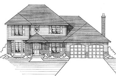 3-Bedroom, 2309 Sq Ft Traditional House Plan - 146-1179 - Front Exterior