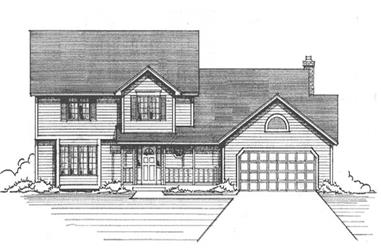 4-Bedroom, 2428 Sq Ft Country House Plan - 146-1207 - Front Exterior