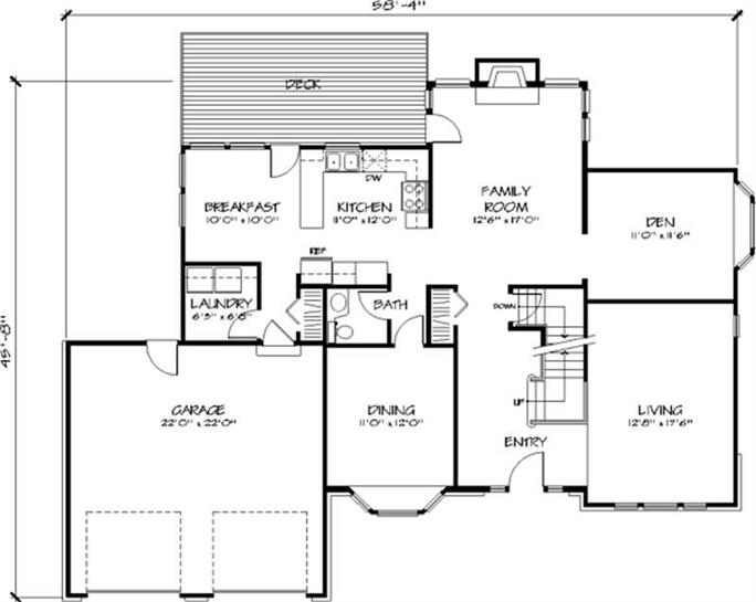 Country Home Plan - 4 Bedrms, 2.5 Baths - 2591 Sq Ft - #146-1599