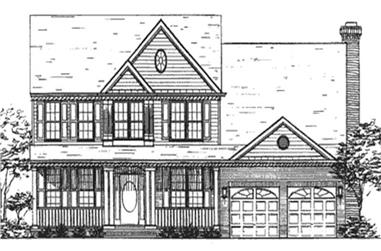 4-Bedroom, 2610 Sq Ft Colonial House Plan - 146-1718 - Front Exterior