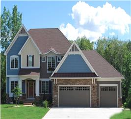 Craftsman Floor Plan - 4 Bedrms, 3.5 Baths - 3074 Sq Ft - #146-1756