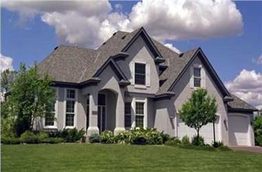 4-Bedroom, 2777 Sq Ft European House Plan - 146-1878 - Front Exterior