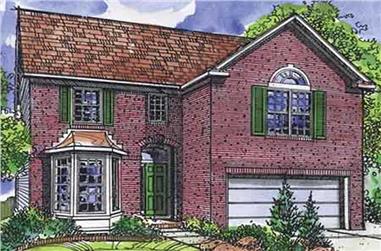 4-Bedroom, 3025 Sq Ft European House Plan - 146-1910 - Front Exterior