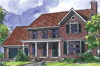 3-Bedroom, 2180 Sq Ft Country House Plan - 146-1916 - Front Exterior