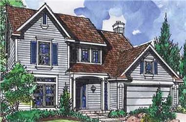 4-Bedroom, 1913 Sq Ft Country House Plan - 146-1922 - Front Exterior