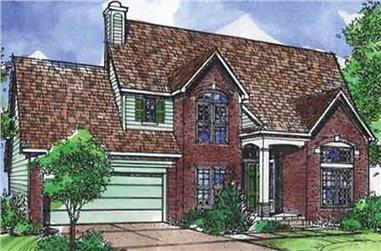 3-Bedroom, 2146 Sq Ft European House Plan - 146-1923 - Front Exterior