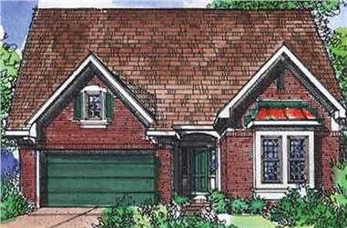 3-Bedroom, 2116 Sq Ft European House Plan - 146-1925 - Front Exterior