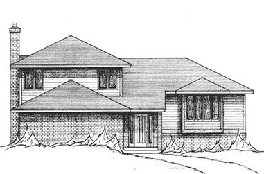 3-Bedroom, 2400 Sq Ft Contemporary House Plan - 146-1927 - Front Exterior