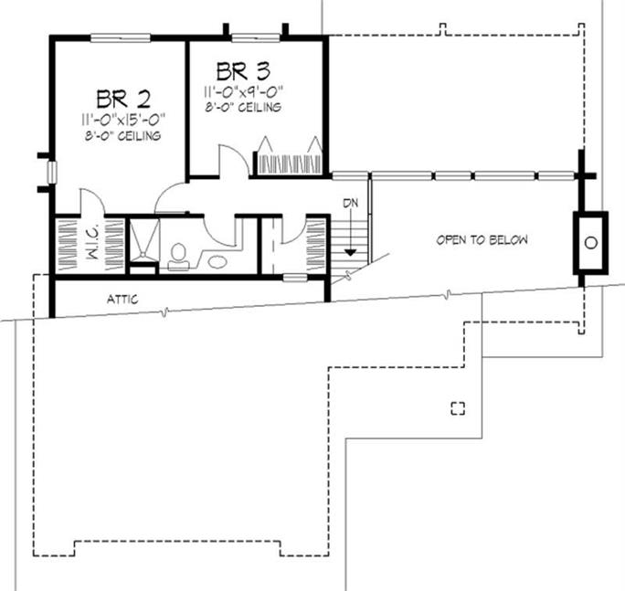 Modern Home Plan - 3 Bedrms, 2 Baths - 1564 Sq Ft - #146-2014