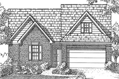 3-Bedroom, 1478 Sq Ft Small House Plans House Plan - 146-2027 - Front Exterior