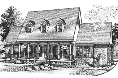 4-Bedroom, 3263 Sq Ft Colonial House Plan - 146-2038 - Front Exterior