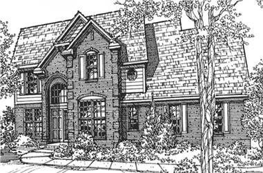 3-Bedroom, 2280 Sq Ft European House Plan - 146-2063 - Front Exterior