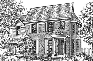 3-Bedroom, 2493 Sq Ft Colonial House Plan - 146-2067 - Front Exterior