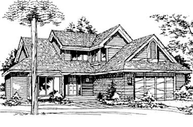 4-Bedroom, 2118 Sq Ft Country House Plan - 146-2074 - Front Exterior